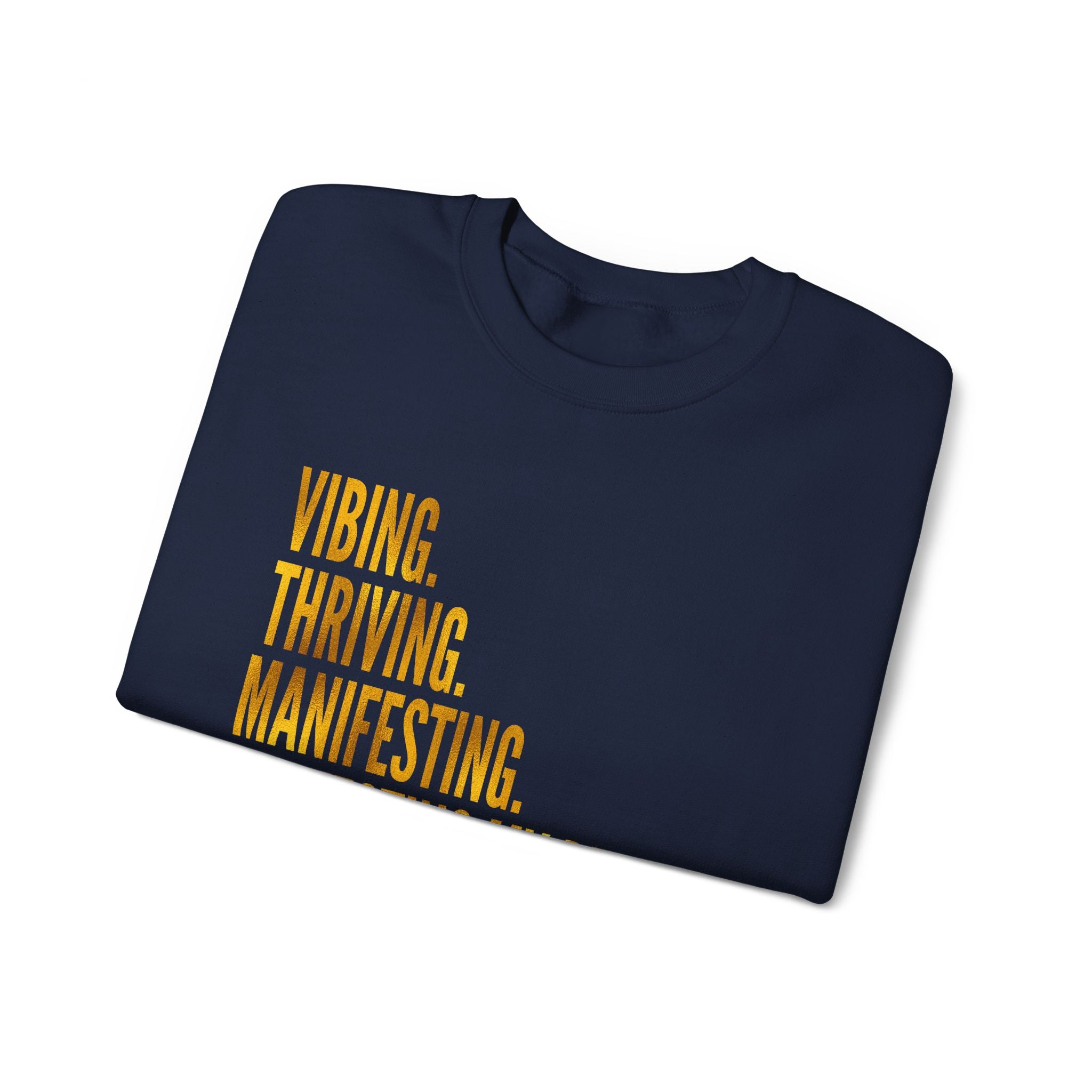 Affirmation Sweatshirt - Year 2025 Manifesting Goals Vibes Peace Destiny