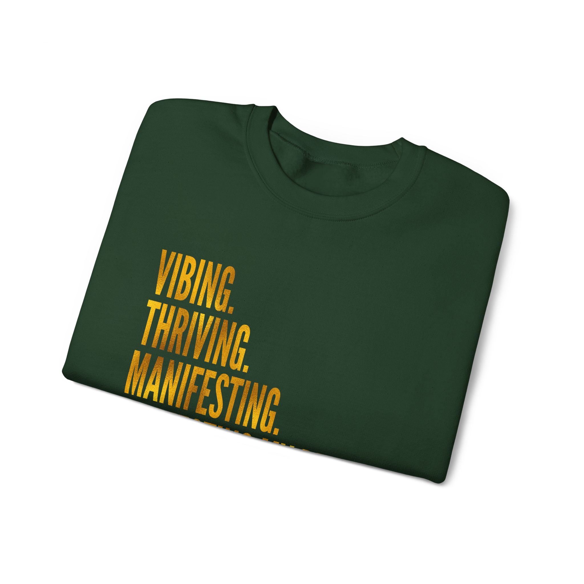 Affirmation Sweatshirt - Year 2025 Manifesting Goals Vibes Peace Destiny