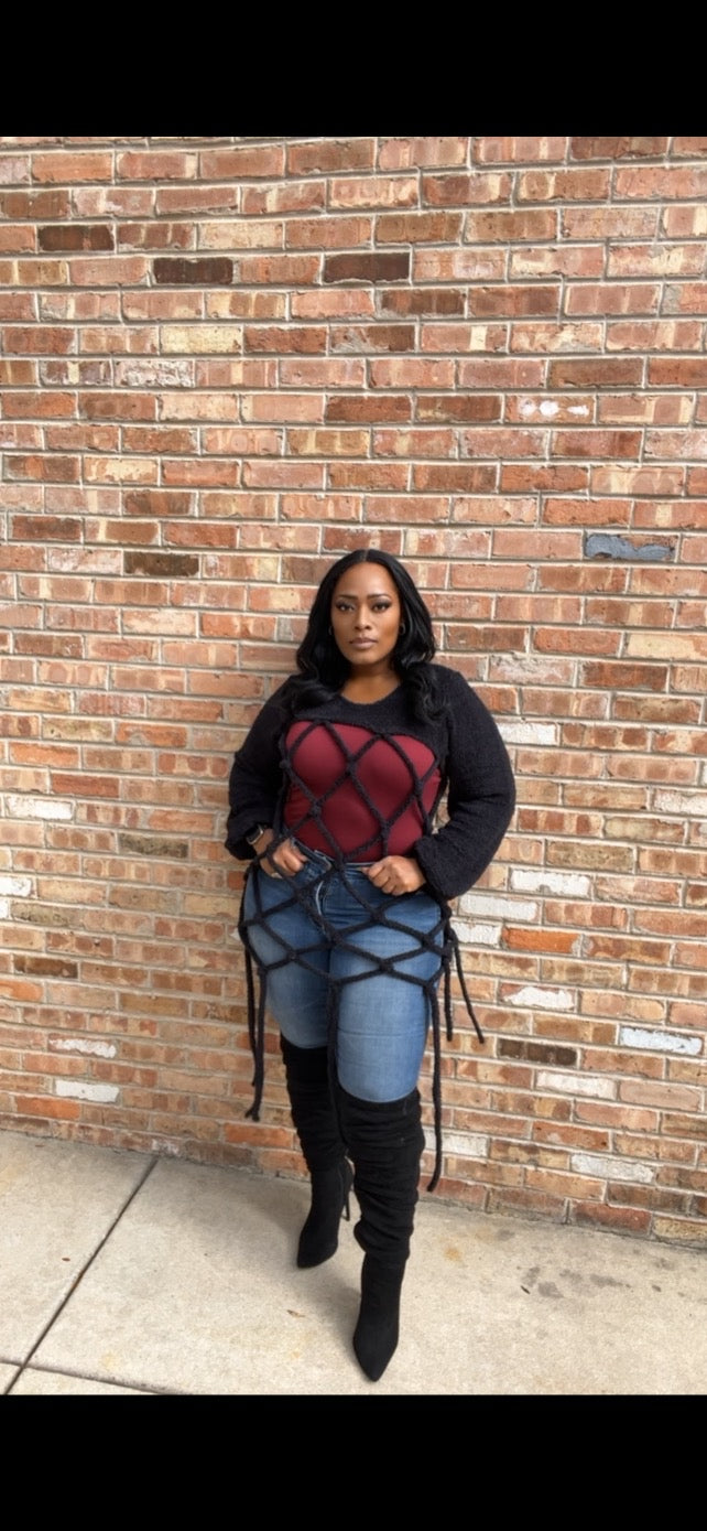 Hey Girl One-Size Sweater