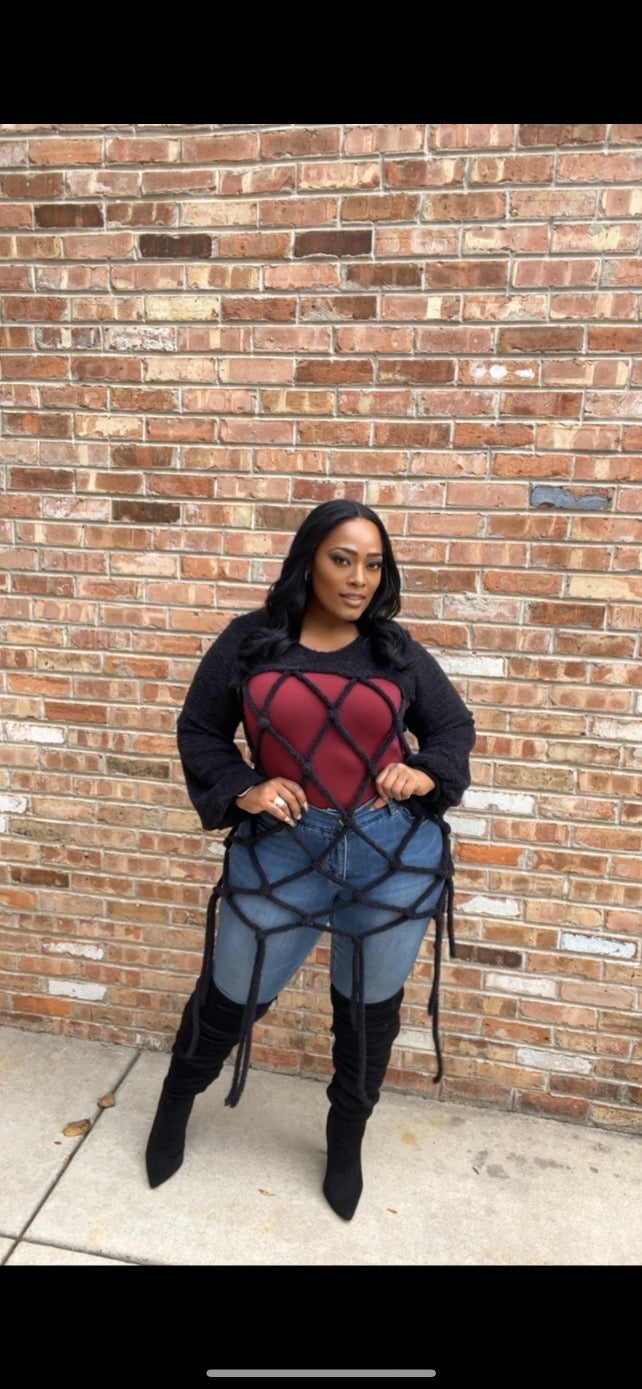Hey Girl One-Size Sweater