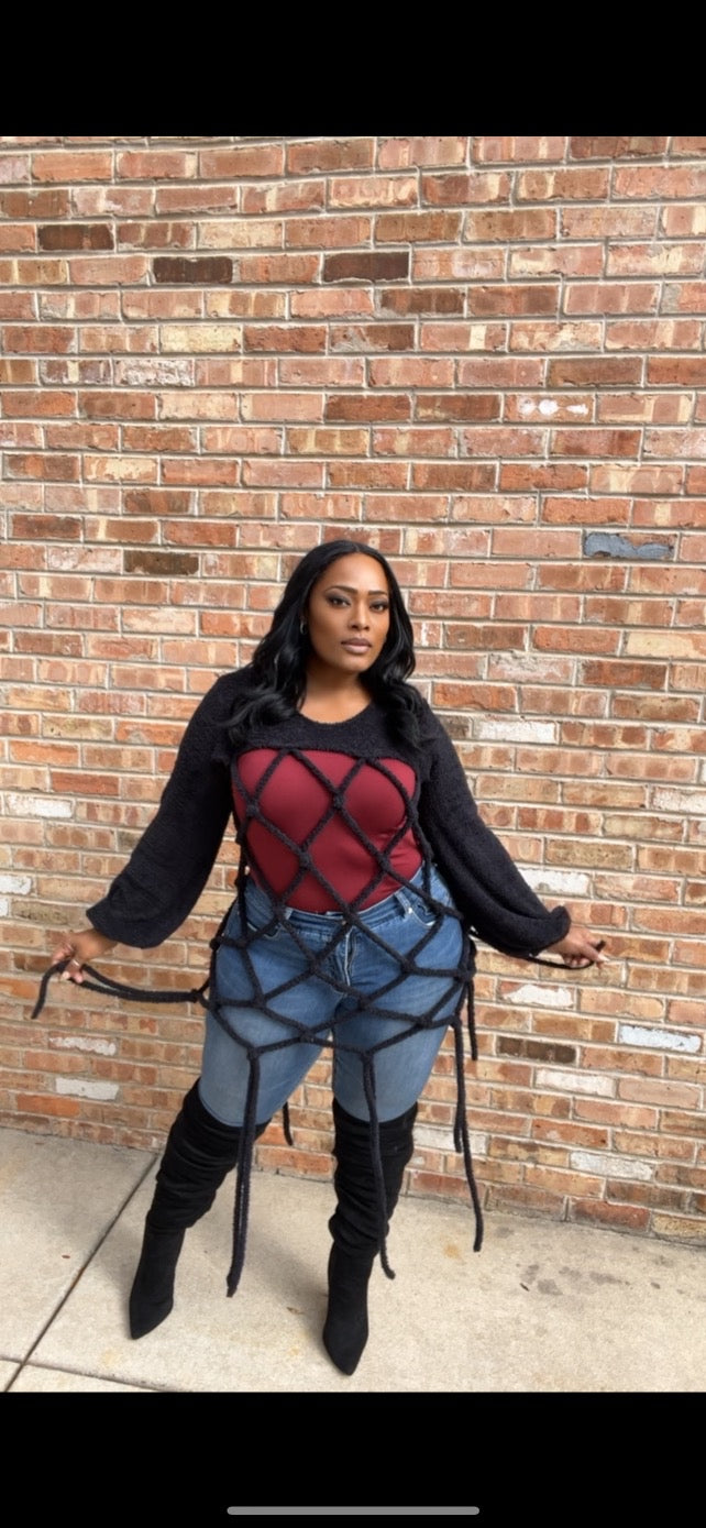 Hey Girl One-Size Sweater