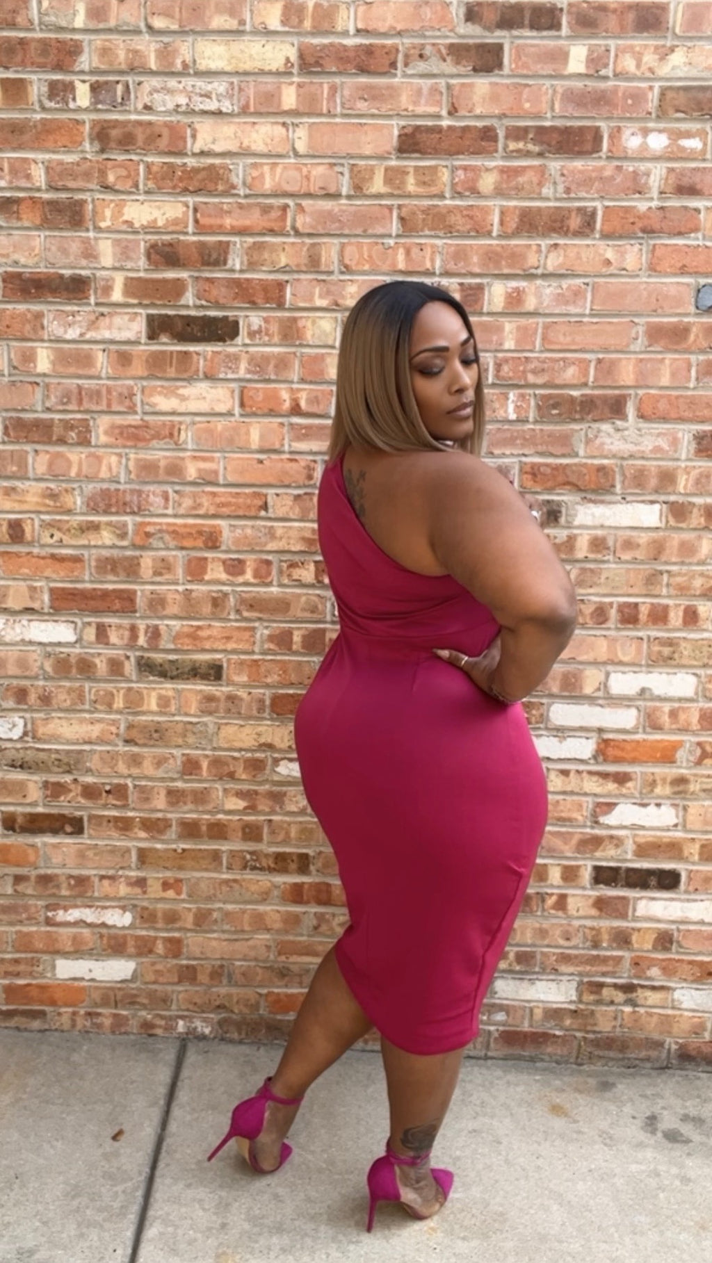 Something about her dress
