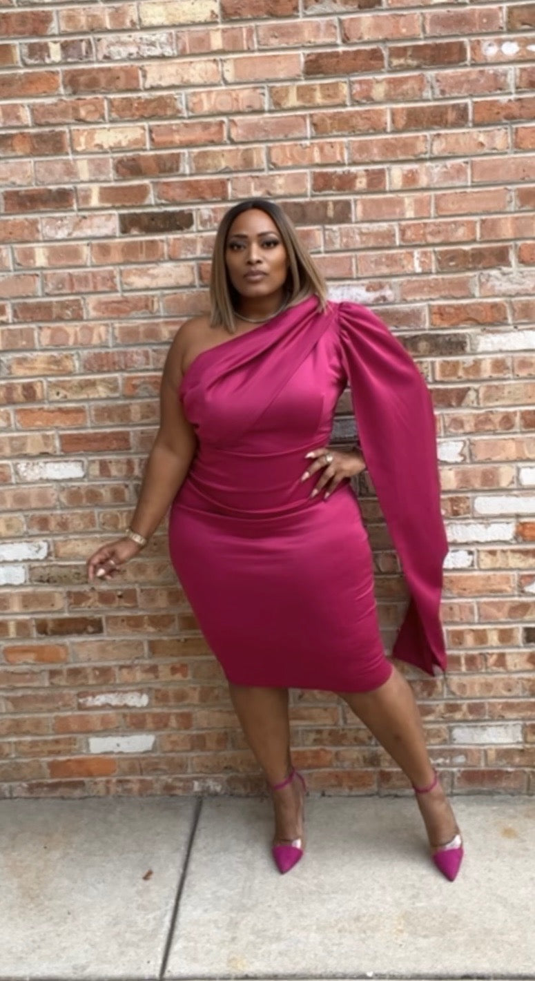 Something about her dress