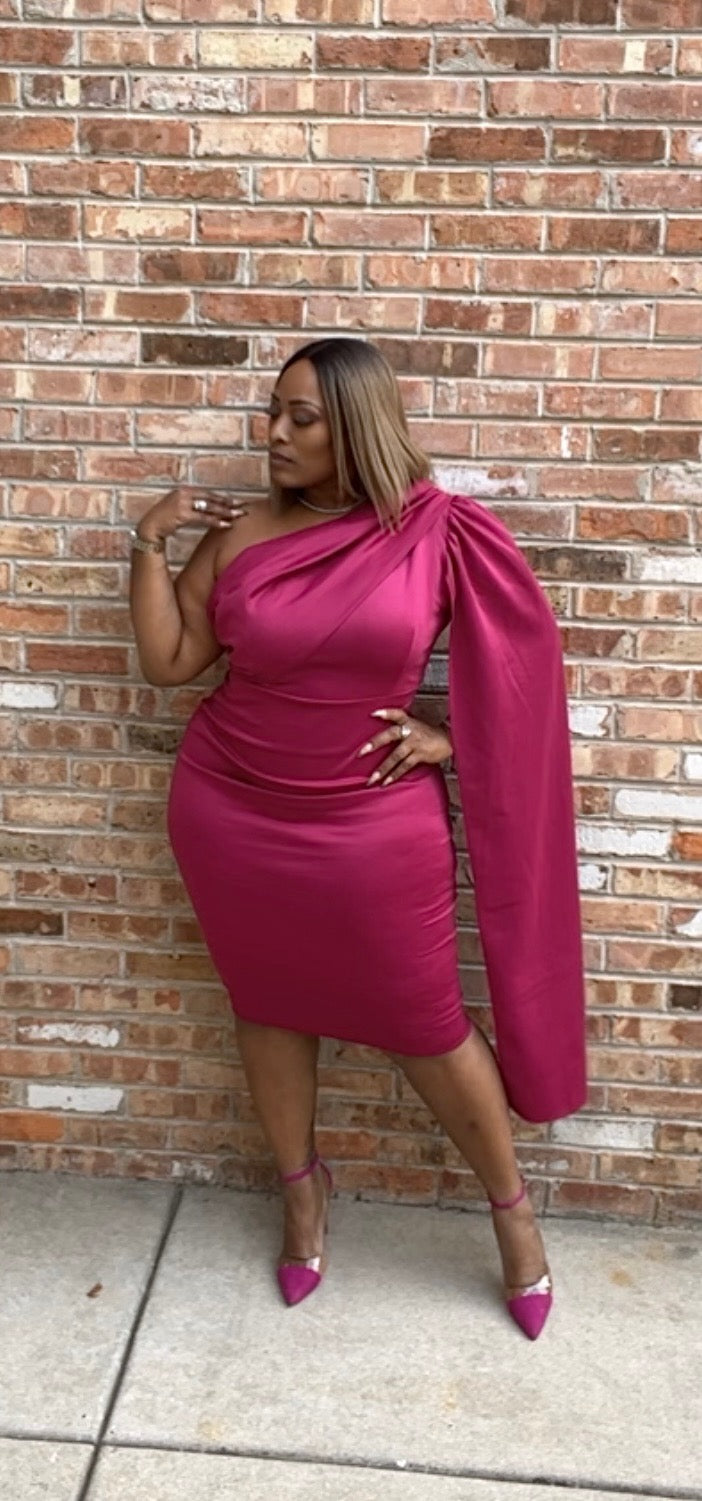 Something about her dress
