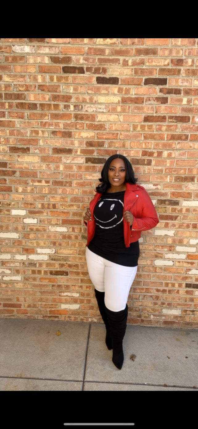 Biker Girl Plus-size Crop Jacket