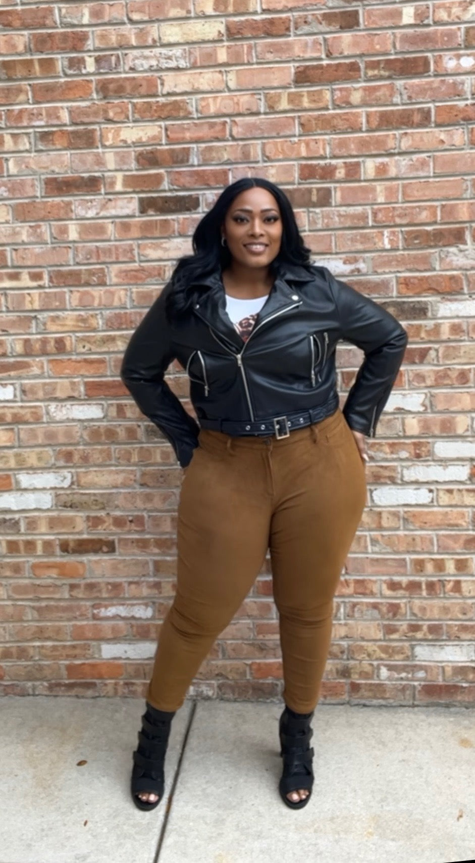 Biker Girl Plus-size Crop Jacket