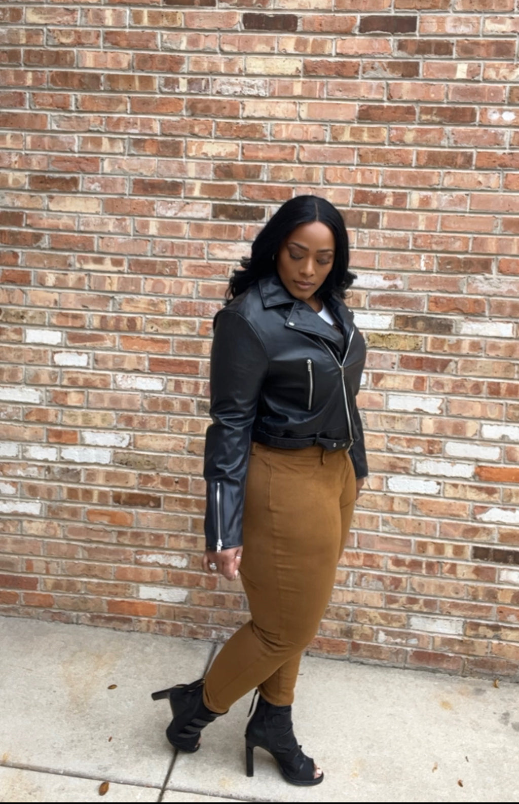 Biker Girl Plus-size Crop Jacket
