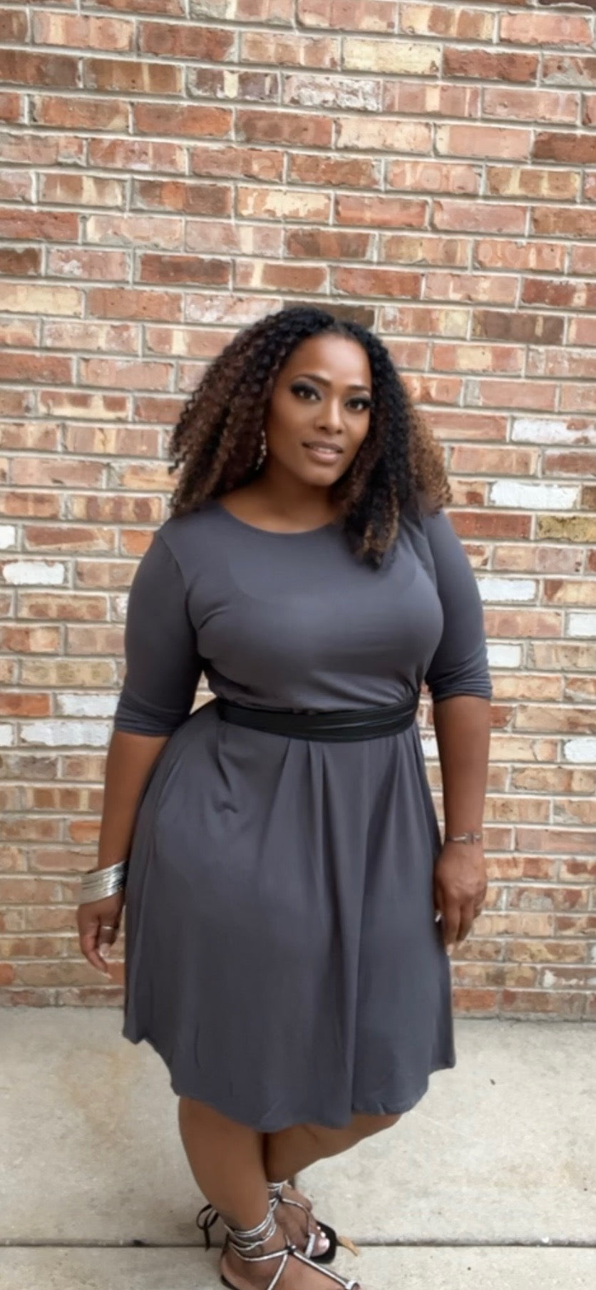 Ashley Side Pocket Plus-size dress
