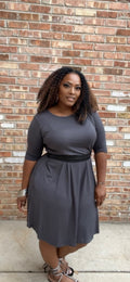 Ashley Side Pocket Plus-size dress