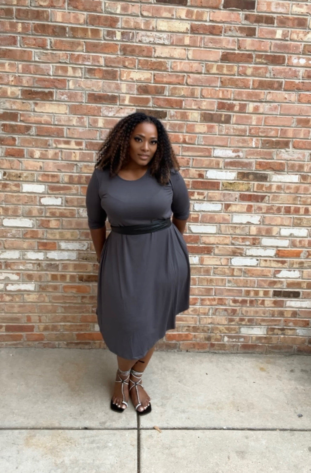 Ashley Side Pocket Plus-size dress