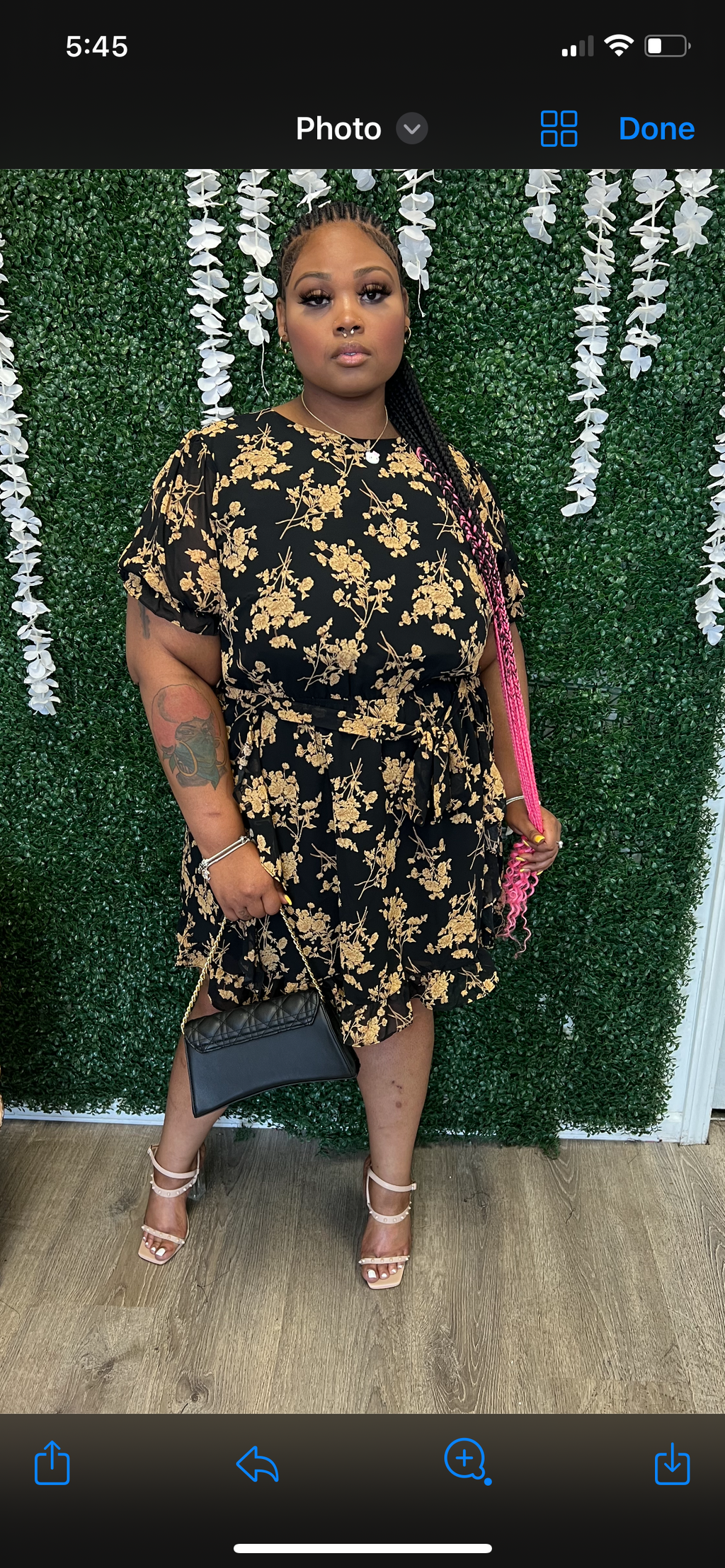 Fall For Fall Plus-Size Flounce Dress