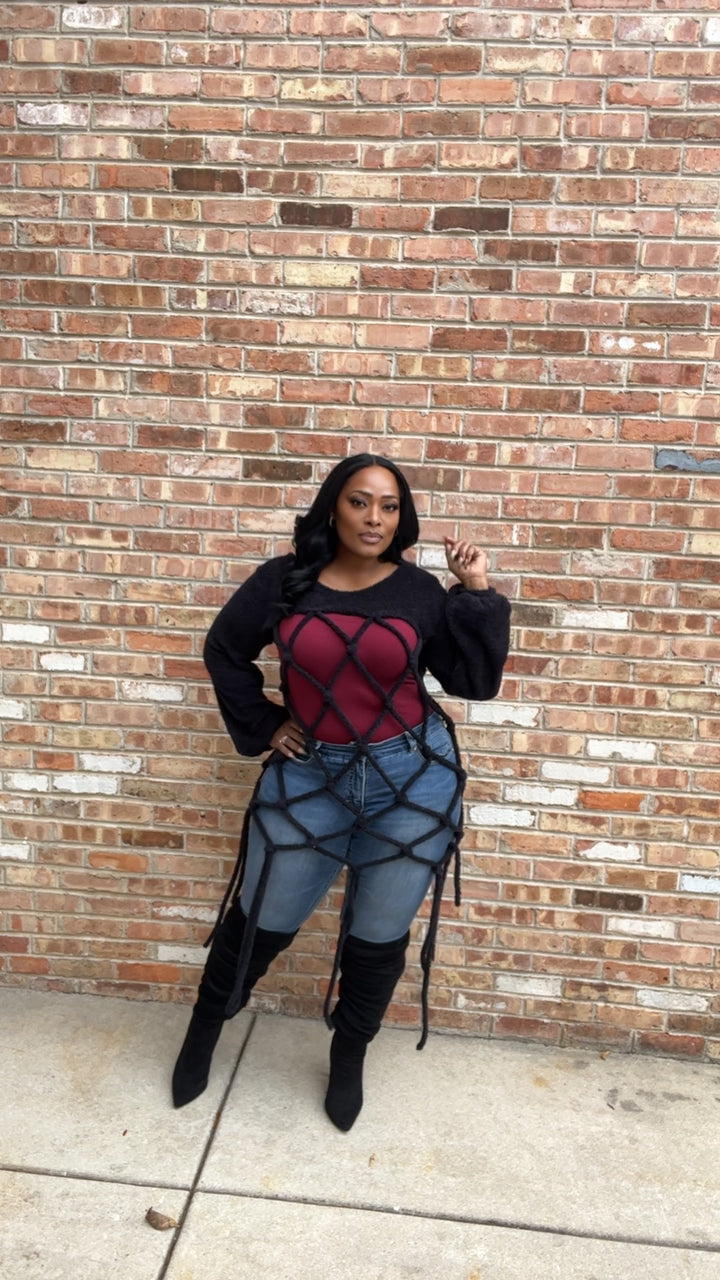 Hey Girl One-Size Sweater
