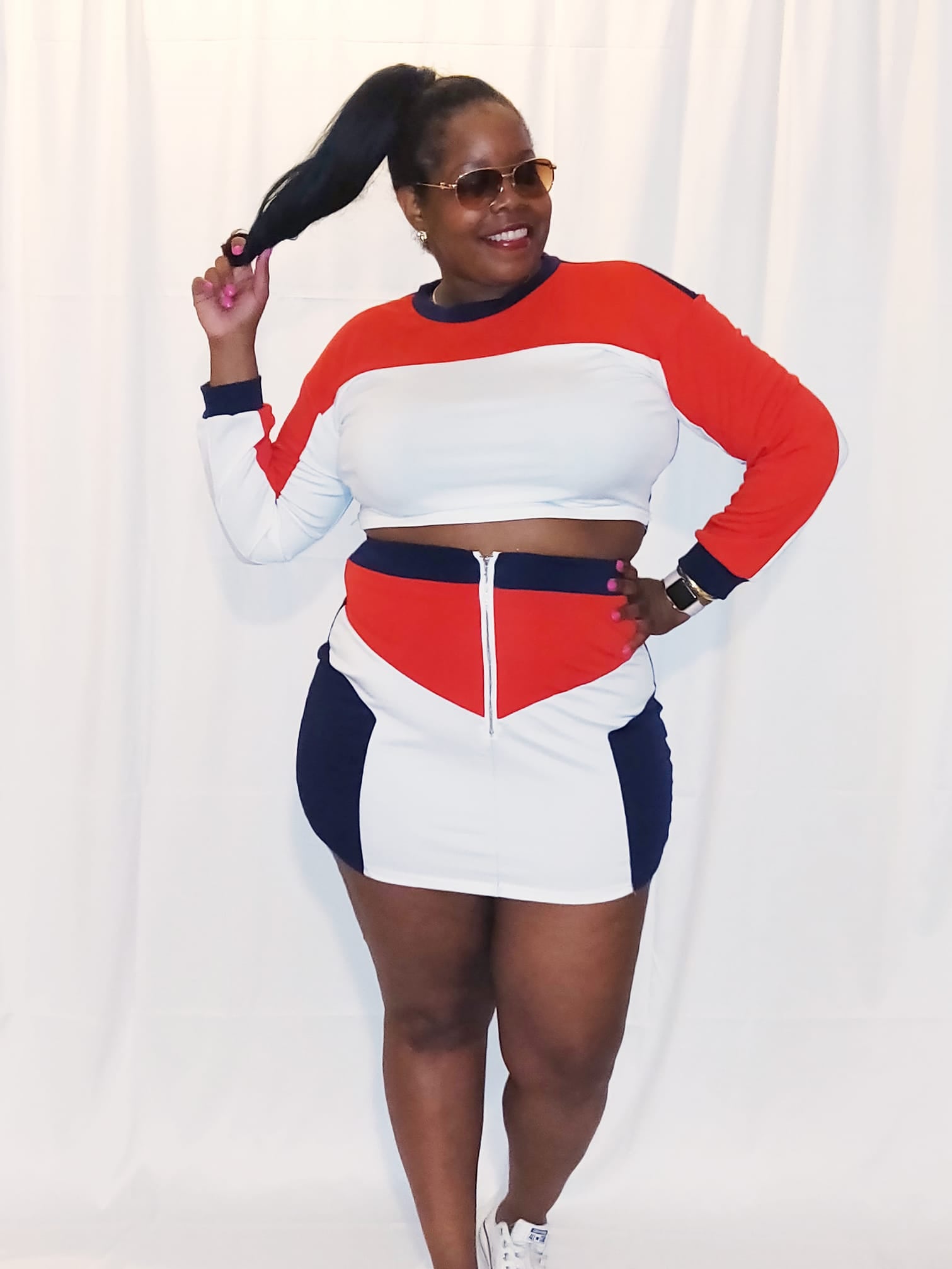 Stars and Stripes 2 Piece Skirt Set