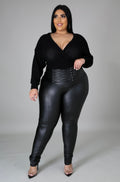 All laced up Plus-size leggings