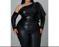 Seductive Plus-size one shoulder Top