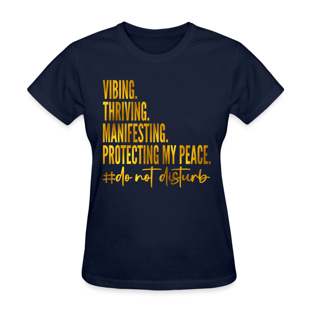 Good Vibes Only T-shirt - navy